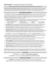 The resume should consist of summary related to the job cover letter. Computer Science Resume Sample Monster Com