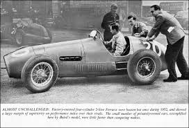 After an f1 regulations change to f2 specs and alfa withdrawing from the field ferrari was the only constructor left utilizing this original f2 car to win the championship. Ferrari 1952