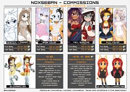 Commissions Prices 2019 By Noxseban On Deviantart