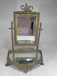 Traditional style cheap antique white modern bathroom sink vanity with matching mirror application can store many kinds of washing tools, toiletries boasting superior designs and unparalleled style, these antique vanity with round mirror leave no stoned unturned to enhance the appearance of your. Sold Price Antique French Bronze Vanity Mirror September 4 0119 1 00 Pm Edt