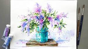 Mar 01, 2021 · if you want to keep your blooms forever, you can—and there are numerous ways to do it.my no. Lilac In A Vase Watercolor Painting Flowers Tutorial For Beginner Step By Step Youtube