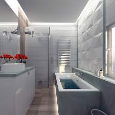 Bellissima vista sulla città attraverso una finestra lungo parete. 20 Idee Per Arredare Un Bagno Piccolo Con Vasca Mondodesign It