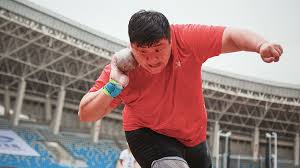 Shot put, sport in athletics (track and field) in which a spherical weight is thrown, or put, from the shoulder for distance. Chinese Shot Putter Gong Lijiao Throws World Leading 20 31 Meters Cgtn