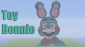 Minecraft Pixel Art Timelapse Toy Bonnie Five Nights At Freddy S Minecraft Pixel Art Pixel Art Minecraft Art