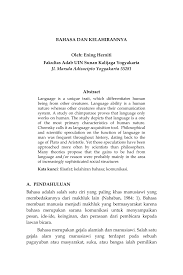 Maybe you would like to learn more about one of these? Pdf Bahasa Dan Kelahirannya