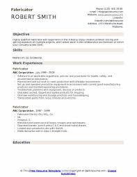 Someone with a lot of technical expertise, using this resume format is the best bet. Fabricator Resume Samples Qwikresume