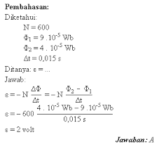 Bagian kedua ini terdiri dari soal nomor 16 s d soal. Contoh Soal Fisika Induksi Elektromagnetik