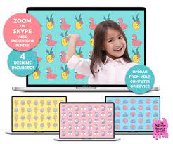 Zoom Backdrop Bundle Zoom Background Squishies Video Etsy Slime Birthday Jojo Siwa Birthday Squishies