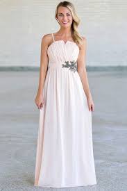 Light Pink Embellished Maxi Dress Pale Pink Embellished Prom Dress Pink Maxi Bridesmaid Dress Cute Pink Dress Pink Beaded Prom Dress Lily Boutique