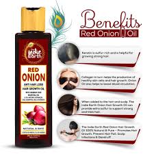 In recent years, this oil has become a beloved treatment for many hair types, including frizzy, coarse, and brittle hair. Theindieearth Red Onion Hair Oil Has Potent Antibacterial Properties And Helps Fight Infections Of The Scalp Onion Oil For Hair Onion For Hair Hair Growth Oil