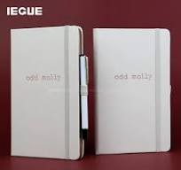 Hot Stamp Custom A5 Notebook Journals Linen Fabric Printing Hard Cover  Daily Reflection Pregnancy Book Journal