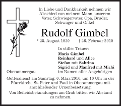 Cinematic indie rock from philadelphia, in the vein of death cab for cutie, david bazan, bon iver. Traueranzeigen Von Rudolf Gimbel Trauer Merkur De