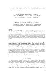 Key data quotes description awards credits sketches models drawings. Pdf Identifying Priority Species In Dryland Kenya For Conservation In The Millennium Seed Bank Project