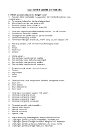 Soal nomor 36 sampai dengan nomor 45 adalah soal isian singkat. Soal Kesehatan Lingkungan Dan Jawaban Kemendikbud