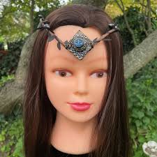 Paula McNulty Designs Blue Moon Crown, Celestial Hair Circlet Headpiece