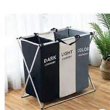 Best laundry hampers technobuffalo 2021. Laundry Hamper Foldable Laundry Basket With 3 Section Large Dirty Clothes Sorter Ebay