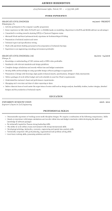 Cvmaker.com has been visited by 10k+ users in the past month Graduate Civil Engineer Resume Sample Mintresume