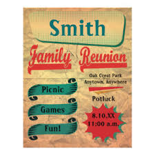 Therefore, you should include the date, time and. Family Reunion Flyers Zazzle