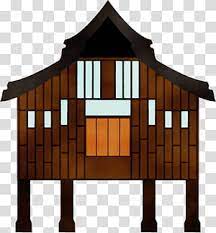 All content is available for personal use. Malay House House Building Icon Watercolor Paint Wet Ink Rumah Adat Transparent Background Png Clipart Hiclipart