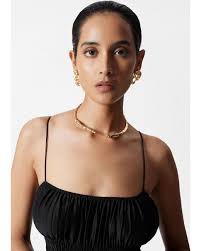 Collier Ras Du Cou Sculpté & Other Stories en coloris Noir