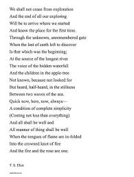 T S Elliot Poetry Words Poem Quotes Ts Eliot Poems