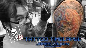 1302 bridford pkwy, greensboro, nc 27407. Tattoo Time Lapse James Vaughn Tattoos Color Coy Fish Youtube