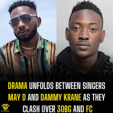 Drama Unfolds Between Singers May D and Dammy Krane as They Clash Over 30BG  and FC #Instablog9jaGists #TrendingStory #Awareness #StayUpdated