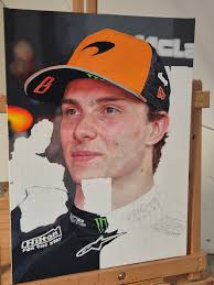 Work in progress, Oscar Piastri. Oil paint