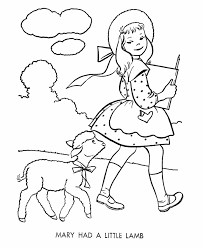 Find many more lamb or sheep printables and ideas here. Nursery Rhyme Coloring Pages Coloring Home