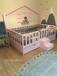 duru yavrulu montessori yatak yatak montessori bebek odalari