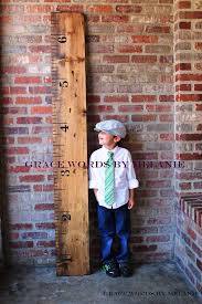 vintage oversized growth chart ruler