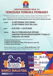 Calon hendaklah warganegara malaysia yang berusia tidak kurang daripada 18. Jawatan Kosong Pembanci Banci Majlis Perbandaran Sepang Facebook
