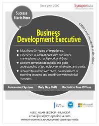 Synapseindia Jobs Business Development Executive Business Development Communication Skills Executive Jobs