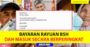 Maybe you would like to learn more about one of these? Bayaran Rayuan Bsh Bantuan Sara Hidup Dah Masuk Secara Berperingkat