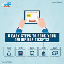 5 Easy Steps To Book Online Bus Ticket Fastest Growing Online Bus Tickets Platform In India Online Busticket Bo Bus Tickets Online Tickets Ticket Design