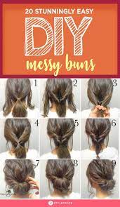 20 Stunningly Easy Diy Messy Buns Messy Bun Hairstyles Messy Hairstyles Long Hair Styles