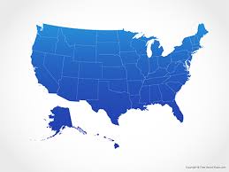 This vast country is well known across the world and has a. Vector Map Of The United States Of America With States Blue Free Vector Maps