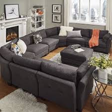 You can have the spacious seating of a sectional and the comfort of a recliner all in one with the baxton studio sabella. Sectional For Basement Wayfair Alkmene 8 Seat U Shaped Reversible Chaise Sectional Bright Living Room Living Room Goals White Furniture Living Room