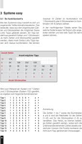 Über fehlende gewinner kann man sich beim lotto 6 aus 42 aber nicht beklagen, teilte die. Systeme Easy Systeme Mit Bankzahlen Systeme Gekurzt Gultig Ab 10 Januar Pdf Kostenfreier Download