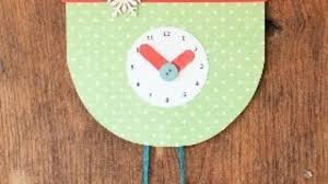 Ahora haz cuatro agujeros en cada extremo de los. Como Hacer Un Reloj De Cuco Manualidades Para Ninos