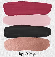 Think of your hair as a sponge! The Perfect Wedding Color Palette Fuchsia Blush Rose Gold Black