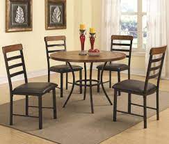 Crown mark henderson vinyl rectangular 5 piece dining table set. Perfect For A Small Or Medium Sized Dining Space The Noah Five Piece Dining Set Is A Quick And Round Dining Table Sets Kitchen Table Settings Dining Room Sets