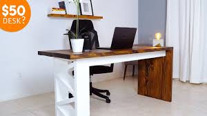 The free plan includes a supply list, diagrams, photos, and instructions to help you build it. Diy Budget Desk Diy Desk Diy On A Budget Desk