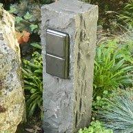 Doppelte Aussensteckdose Aus Basalt Echter Naturstein Gartensteckdose Steckdose Kaufen Bei Hood De Gartensteckdose Aussensteckdose Natursteine