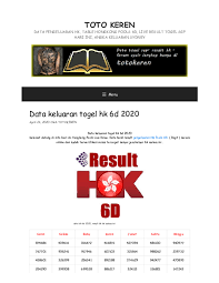 9 0 4 2 cb : Pdf Data Keluaran Togel Hk 6d 2020 Momonita Indah Academia Edu