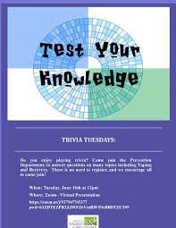 Take the quiz now to test your recovery knowledge. Trivia Tuesday Test Your Knowledge Center For Family Life And Recovery