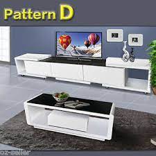 Stand coffee table and sideboard to get. New Modern Tv Unit Cabinet Stand And Coffee Table Set With Drawer High Gloss Ebay