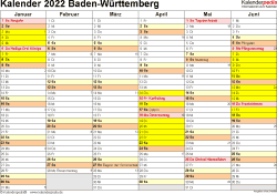 In dem fall muss schulferien.org als quelle angegeben bzw. Kalender 2022 Baden Wurttemberg Ferien Feiertage Pdf Vorlagen