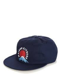 Maison Kitsune Mount Fuji Baseball Cap 80 Matchesfashion Com Lookastic