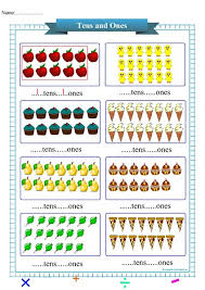 Tens and ones place value worksheet for kindergarten. Tens And Ones Free Math Worksheets